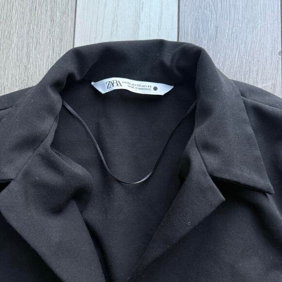 Black zara cropped long sleeve - Picture 2 of 4